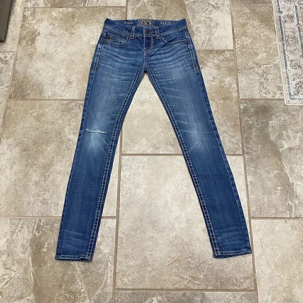 Buckle Black 24x32 Skinny Stretch Low Rise Denim Jeans Size EUC - Picture 4 of 10